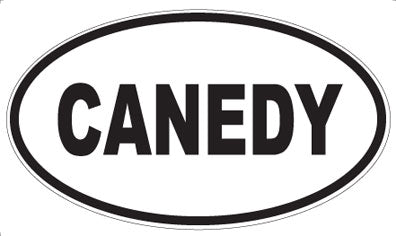 CANEDY - Oval Sticker