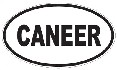 CANEER - Oval Sticker