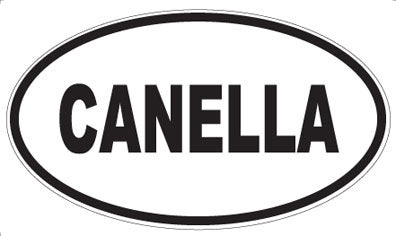 CANELLA - Oval Sticker