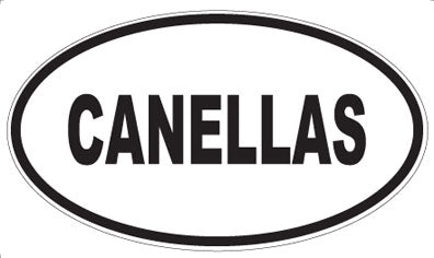 CANELLAS - Oval Sticker