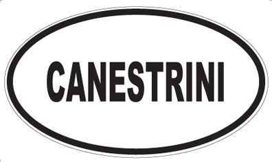CANESTRINI - Oval Sticker