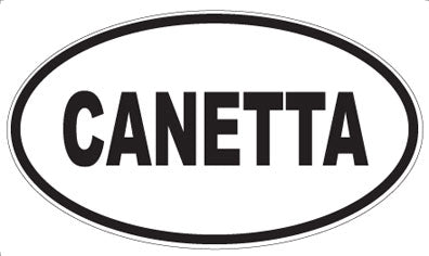 CANETTA - Oval Sticker