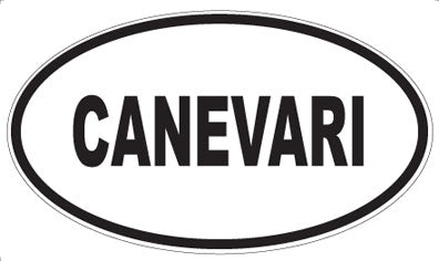 CANEVARI - Oval Sticker