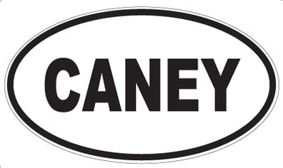 CANEY - Oval Sticker