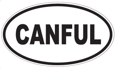 CANFUL - Oval Sticker