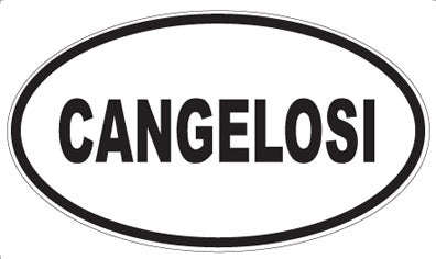 CANGELOSI - Oval Magnet