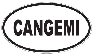 CANGEMI - Oval Magnet