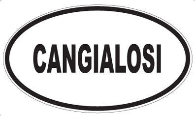 CANGIALOSI - Oval Magnet