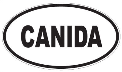CANIDA - Oval Sticker