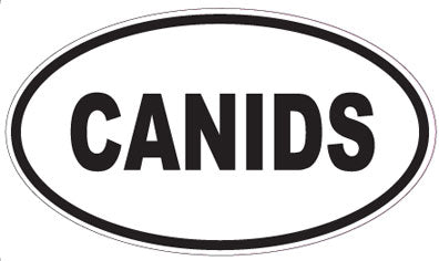 CANIDS - Oval Sticker