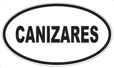 CANIZARES - Oval Sticker