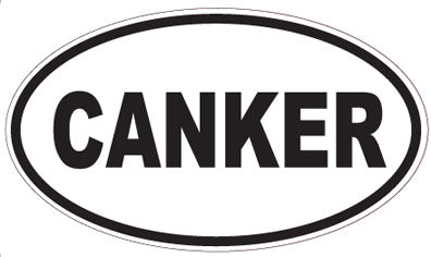 CANKER - Oval Sticker