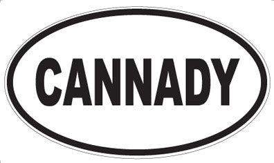 CANNADY - Oval Sticker