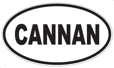CANNAN - Oval Sticker