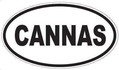 CANNAS - Oval Sticker