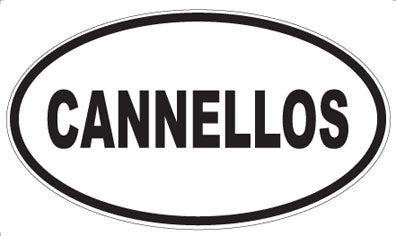 CANNELLOS - Oval Magnet