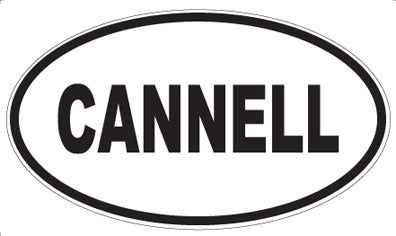 CANNELL - Oval Magnet