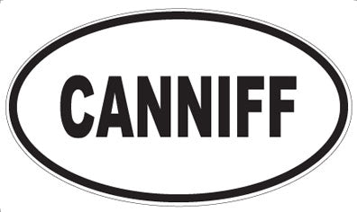 CANNIFF - Oval Sticker