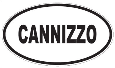 CANNIZZO - Oval Sticker