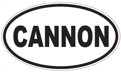 CANNON - Oval Sticker