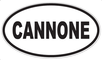 CANNONE - Oval Sticker