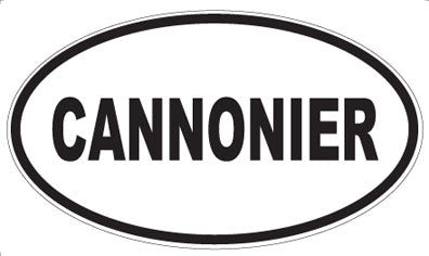 CANNONIER - Oval Sticker