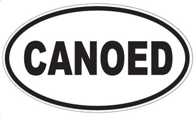 CANOED - Oval Sticker