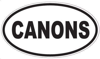 CANONS - Oval Sticker