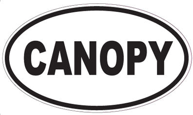 CANOPY - Oval Sticker