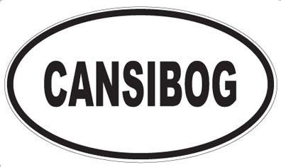 CANSIBOG - Oval Sticker