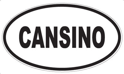 CANSINO - Oval Sticker