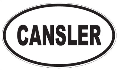 CANSLER - Oval Magnet