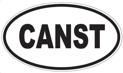 CANST - Oval Sticker