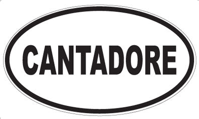 CANTADORE - Oval Sticker