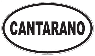 CANTARANO - Oval Sticker