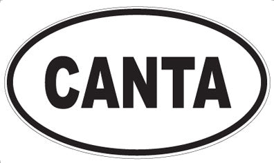 CANTA - Oval Magnet
