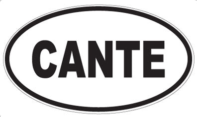 CANTE - Oval Sticker