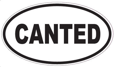 CANTED - Oval Sticker