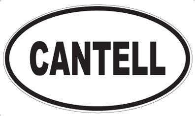 CANTELL - Oval Sticker