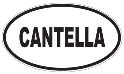 CANTELLA - Oval Sticker