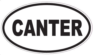 CANTER - Oval Sticker