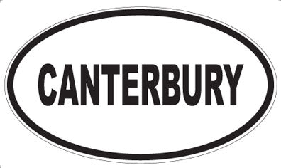 CANTERBURY - Oval Sticker