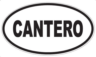 CANTERO - Oval Sticker