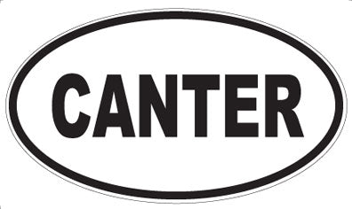 CANTER - Oval Magnet