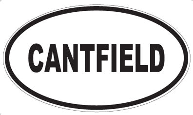 CANTFIELD - Oval Magnet