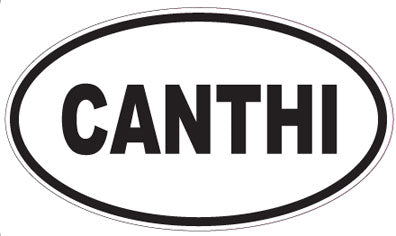 CANTHI - Oval Sticker