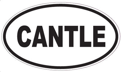 CANTLE - Oval Sticker