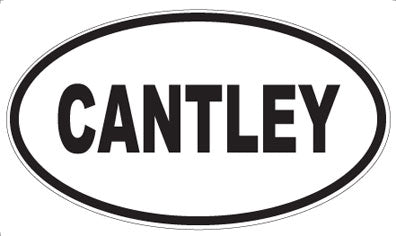 CANTLEY - Oval Sticker