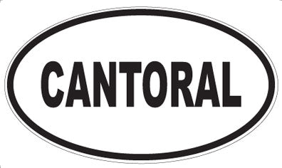 CANTORAL - Oval Sticker