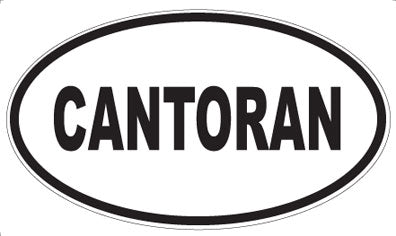 CANTORAN - Oval Magnet